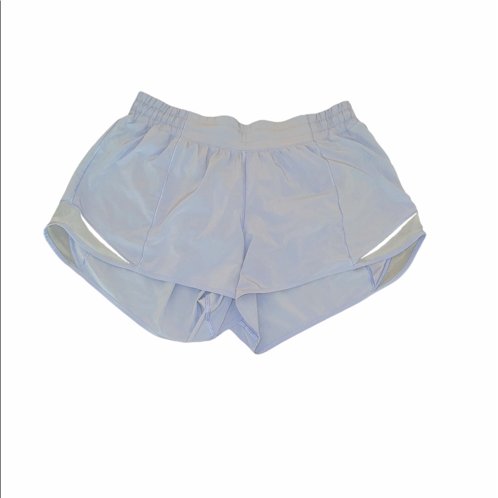Lululemon size 10 tall blue hotty hot shorts.